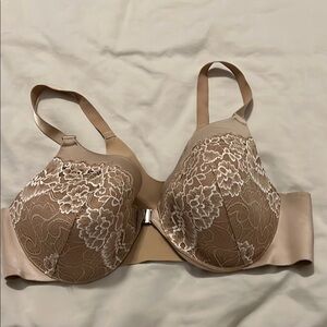 Soma Tan Full Coverage Lace Bra with Adjustable Straps